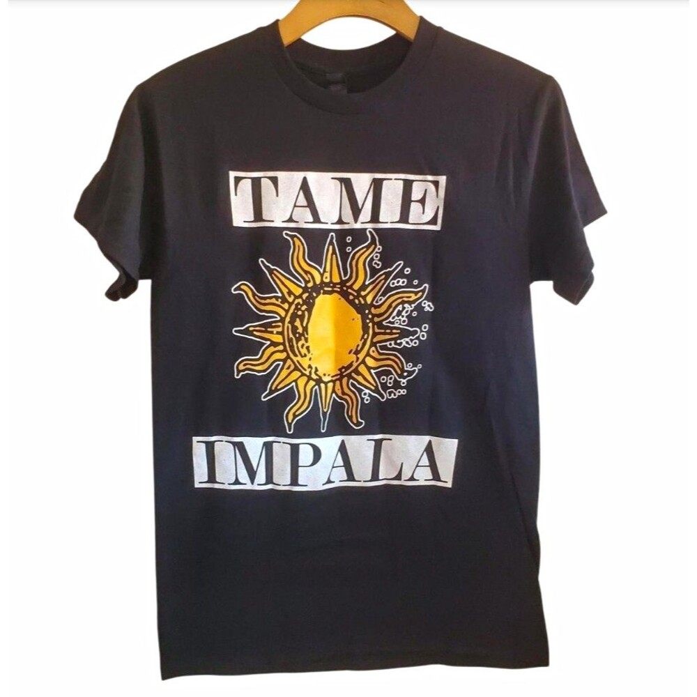 Tame Impala Run From The Sun Graphic T-Shirt Deadbeat Indie Grunge Unisex Size S